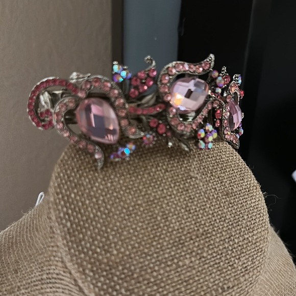 Jeweled Barrette-Pink - Picture 2 of 3